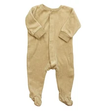 Rylee + Cru Velour Hidden Snap Footie Onepiece Blush Size 3-6 Months
