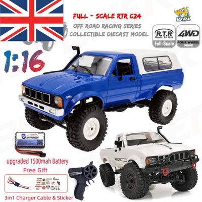 WPL 1/16 Scale RC Crawler C24-1 RC Pickup Truck RTR 4x4 Off-Road RC Car Toys UK