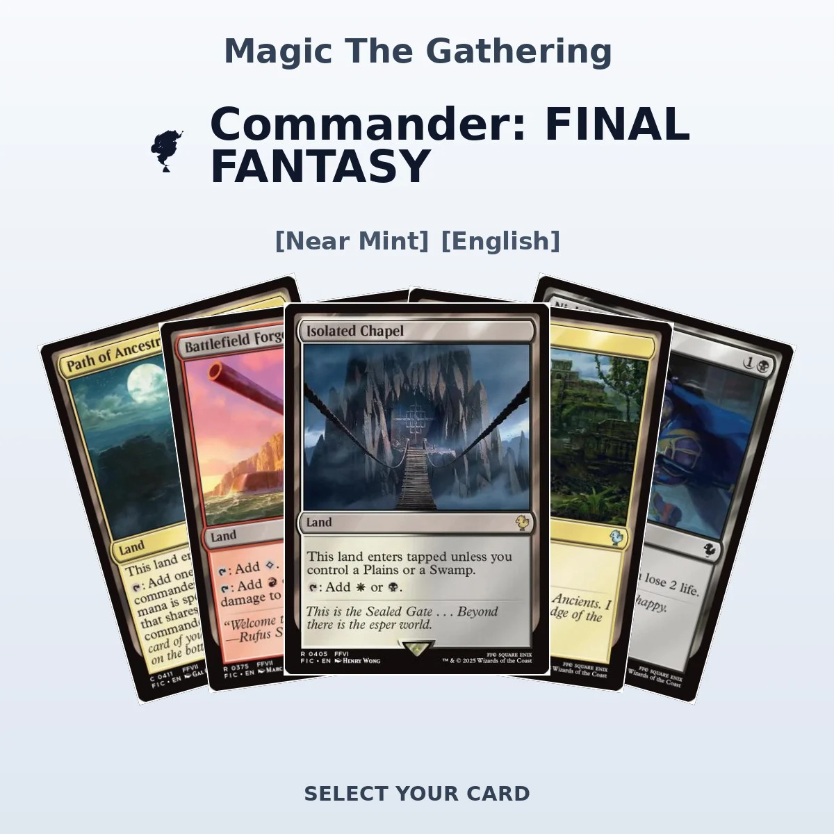 Magic The Gathering Commander: FINAL FANTASY - Select Your Cards (NM)