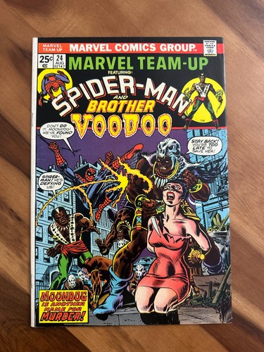 Marvel Team-Up #24 (1974) Bronze Age Marvel Comics Spider-Man & Brother Voodoo!