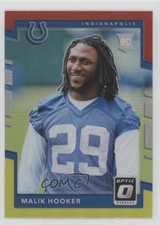 2017 Donruss Optic Rookies Red & Yellow Prizm Malik Hooker #118 1o05
