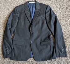 Kenzo Paris Collection Wool Black Polka Dot 2-Button Blazer Jacket Men's 48 M