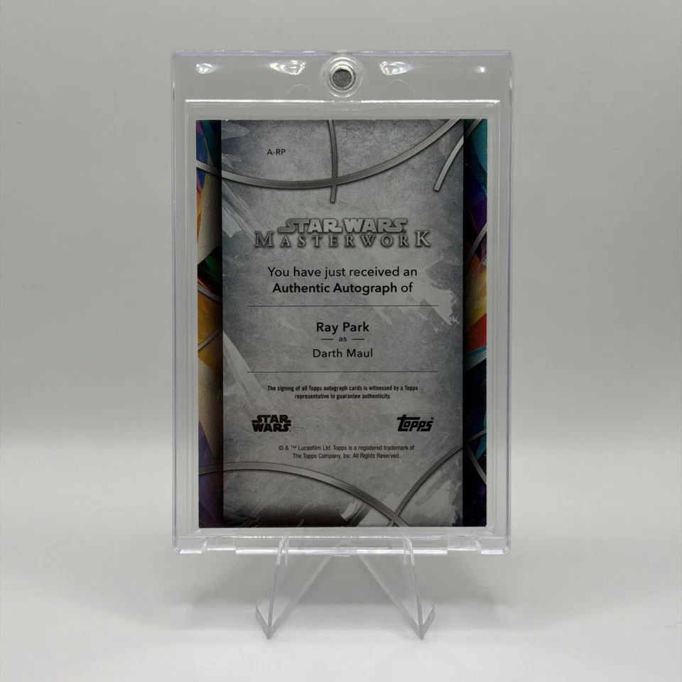2024 Topps Star Wars Masterwork Ray Park as Darth Maul Auto A-RP - Image 2 of 4