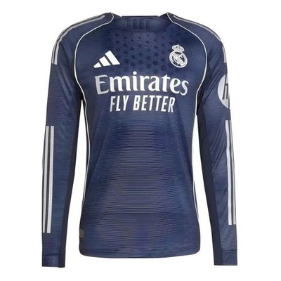 Real Madrid 2025/6 Away Langarm Authentic Trikot - Größe L