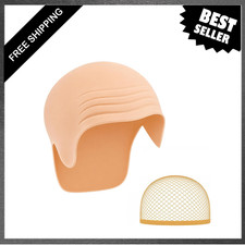 Bald Cap Set, Latex Halloween Makeup Caps for Adults, Reusable, 2/4/8 Pack