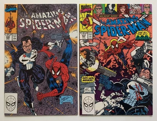 Amazing Spider-man #330 & #331 Power Chase both parts (Marvel 1990) VF+/- cond