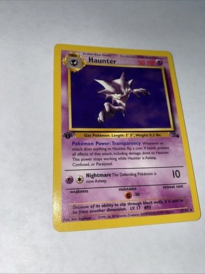 Haunter 21/62 Fossil Non Holo Rare 1st Edition | eBay