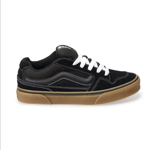Vans Caldrone Men's Shoes Size 10.5 Sneakers Suede mesh Skateboard Black 🛹 - Picture 2 of 5