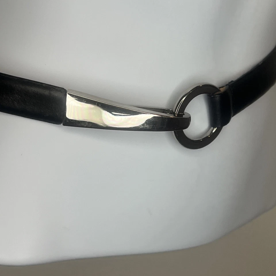 Cinturón Via Spiga Mujer Cuero Italiano Negro Talla M Foto 2 de 4