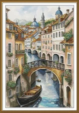 Creative Сross Stitch Embroidery Kit "City of love. Venice" Nova Sloboda
