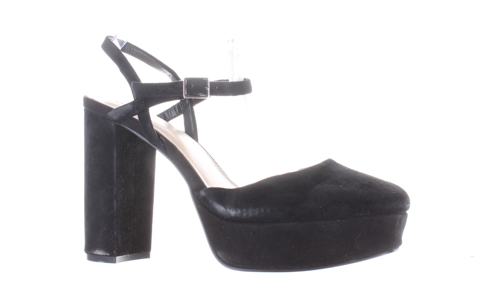 Vince Camuto Womens Miranda Black Ankle Strap Heels Size 10 (7825473)