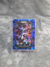 Junior Caminero 2023 Prizm Baseball Blue Cracked Ice Rookie Parallel