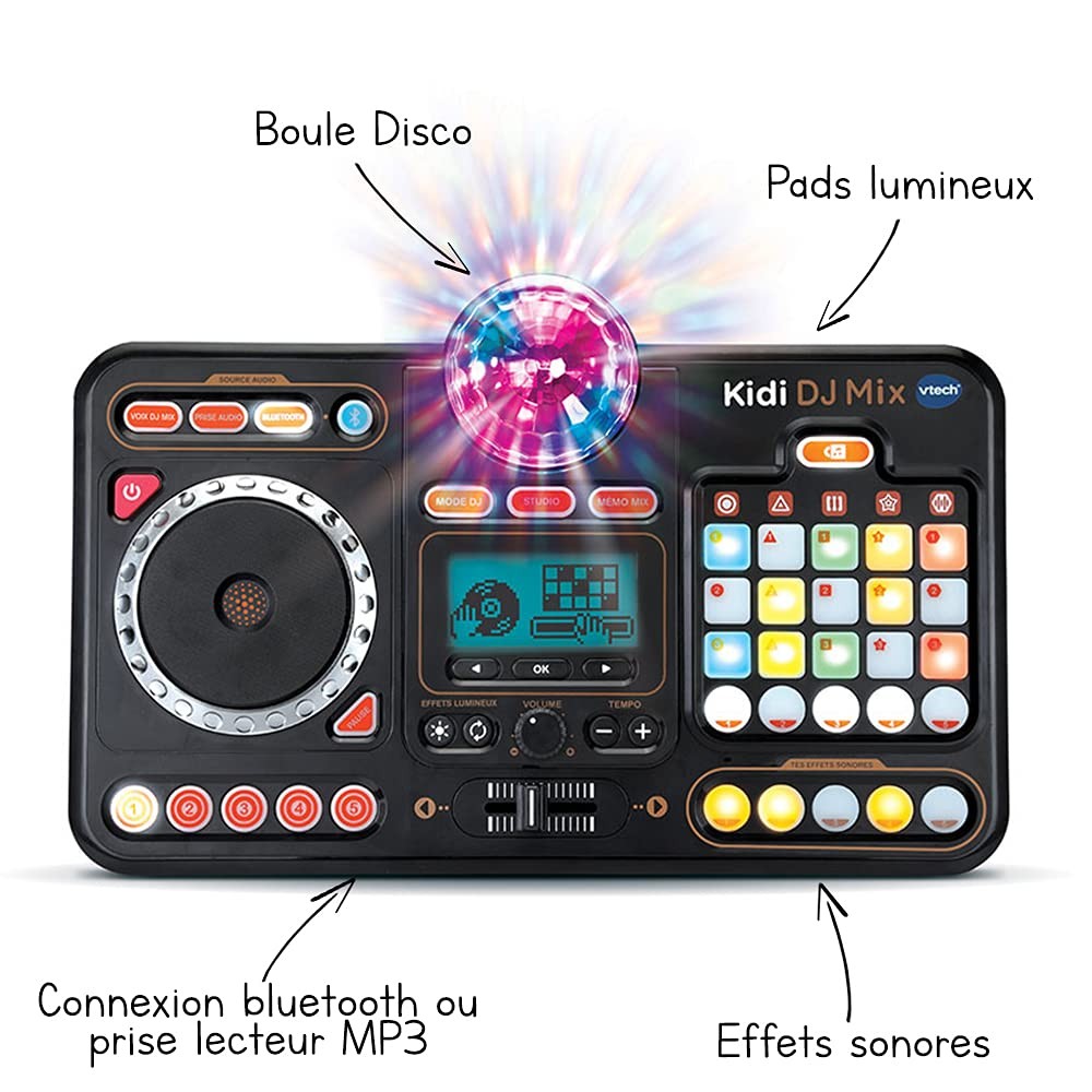 Table de mixage Bluetooth enfant Kidi DJ Mix avec platine de scratch interactive - 2
