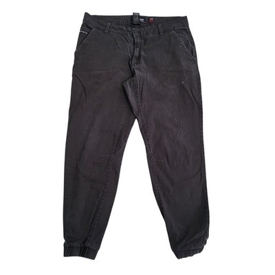 Ecko Pants Mens Size 37x31 Black Jogger Dark Designer Canvas Athletic Tag 36