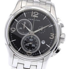 Orologio Uomo HAMILTON Jazz master H326120 Cronografo Quadrante Nero Quarzo_890425