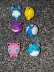 Vintage 2000 Pokemon Spinning Battle Tops Set of 6 - Kellog's Cereal Collectable