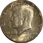 1966 Kennedy half dollar