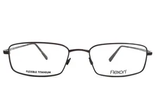 Flexon Eyeglasses Frames EINSTEIN 600 210 Brown Rectangle Wire Rim 54-18-145