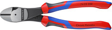 KNIPEX 74 22 200 - 8" High Leverage Angled Diagonal Cutters, Comfort Grip