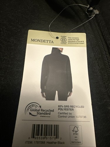 Mondetta Damen Jacke Full Zip Fleece Irish Cream ODER schwarz meliert - viele Größen - Bild 15 von 17