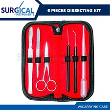 6 Pieces Dissecting Kit For Students Stainless Steel German Grade