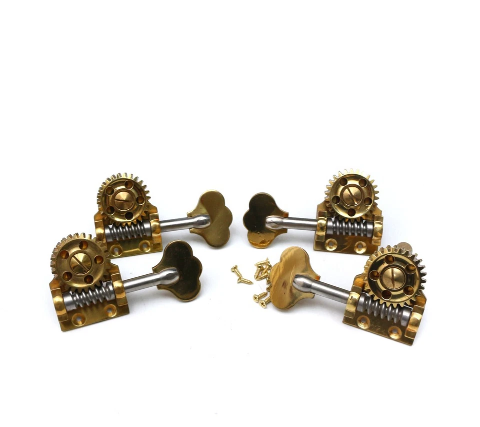 Upright  Bass Peg Metal Body 3/4 4/4 Big wheel String Winder Adjuster Tuning - Image 2 of 4