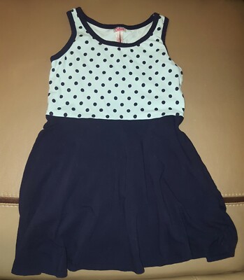 cute dresses from justice JUSTICE GIRLS CUTE POLKA DOT SUMMER DRESS BLUE AND LIGHT BLUE SIZE 8.5