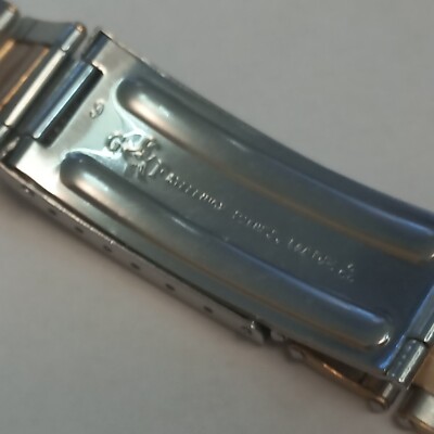 Gay Freres Made 20mm Vintage Rolex Rose Gold Steel Riveted