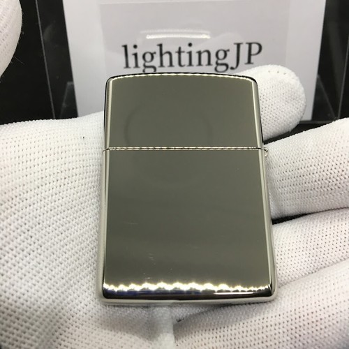 Accendino Zippo Armor placcato platino titanio argento logo laterale incisione Giappone - Foto 14 di 24