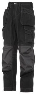 Snickers 3223 Floorlayer Holstertasche Kniepolsterhose, Rip-Stop SCHWARZ
