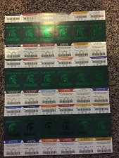 2014-15 MICHIGAN STATE SPARTANS BASKETBALL TICKET SHEET STRIP STUBS FINAL FOUR