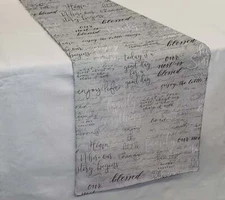 Family Love Words Table Runner