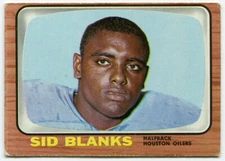 1966 Topps #49 Sid Blanks Houston Oilers