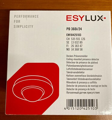 Esylux PD 360 i / 24 Decken- Präsenzmelder weiß, Master Neu und Ovp