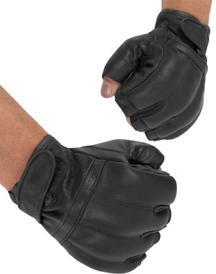 Quarzsandhandschuhe aus Rindsleder fingerlos