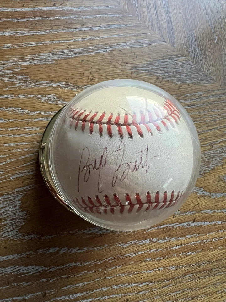 Béisbol firmado por Brett Butler Los Angeles Dodgers Foto 2 de 3