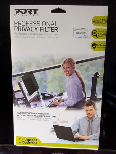 Port Connect Professional Privacy Filter 305.3 mm x 213.5 mm Surface Laptop NEW - Picture 1 of 3