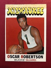 1971-72 Topps NBA Basketball Card #1 Oscar Robertson EX Filler Card