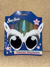 Kid's Rainbow Unicorn Sunglasses Sun Staches 100 UV Protection