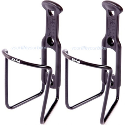 ZEFAL 124 FLASCHENHALTER PAAR 38g ALUMINIUM PLASTIK FAHRRAD TRINKFLASCHENHALTER
