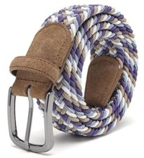 Men's Stretch BeltWoven Braided Web Belt 1 3/8 for Golf Casual Pants Shirts J...