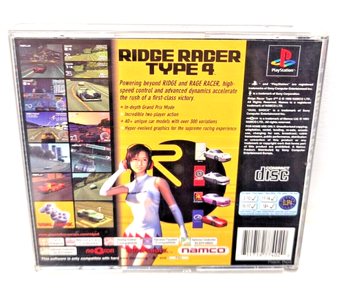 PS1 Ridge Racer Type 4 PlayStation 1 PAL UK With manual Racing GAME - Picture 2 of 3