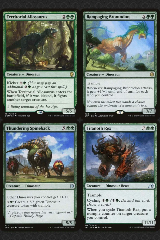 Ghalta, Primal Hunger DINOSAUR Commander Deck - MTG Ready-to-Play Green EDH Alt - Image 4 of 4