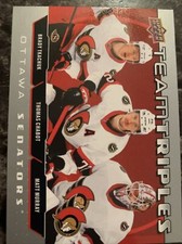 Ottawa Senators  2021-22 upper Deck Series 1 Team Triples