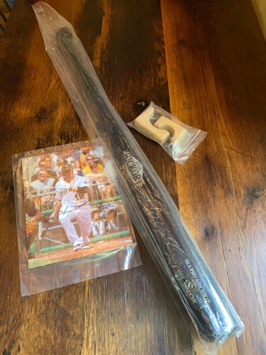 Pittsburgh Pirates Neil Walker Autographed OLD HICKORY Bat and Photo Set Pro Ash - Picture 6 of 6