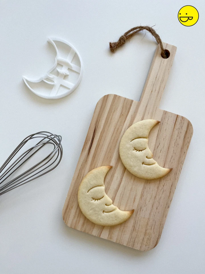 Cortador de galletas Luna Celestial - astrología media luna observación de estrellas fiesta de pijamas cósmica Foto 2 de 4