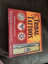Tribal Tattoos Temporary w/ Natural Jagua Paint for Women/Men Tribal Designs