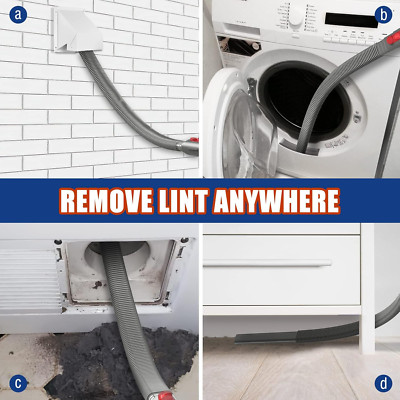 2 Pieces Dryer Vent Cleaner Kit Compatible with Dyson V7 V8 V10 V11 V15 or Hi...