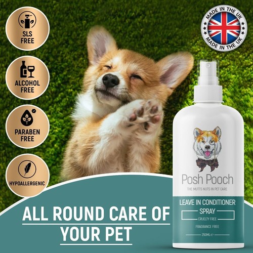 Leave in Conditioner For Dogs 2 in 1 Moisturiser Detangle Hypoallergenic Spray - Picture 3 of 7
