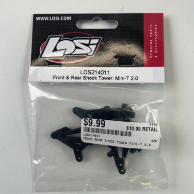 Losi LOS214011 Mini-T 2.0 Front & Rear Shock Tower NEW